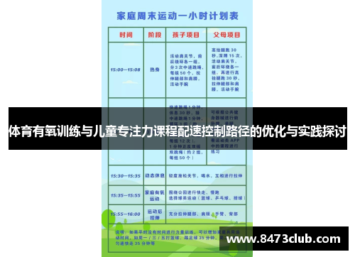 体育有氧训练与儿童专注力课程配速控制路径的优化与实践探讨